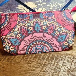 Tribal Print Zip Cosmetic bag